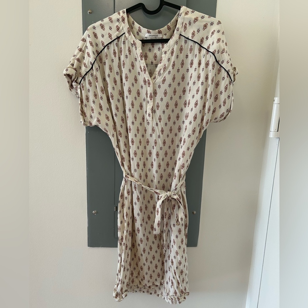 Promod Boho French Brand Cream Dress